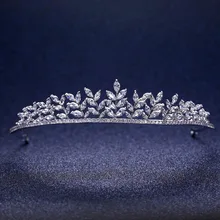 Винтажная большая циркониевая корона принцессы для выпускного вечера с кристаллами для невесты, тиара, свадебные ювелирные изделия на волосы, свадебные аксессуары для волос
