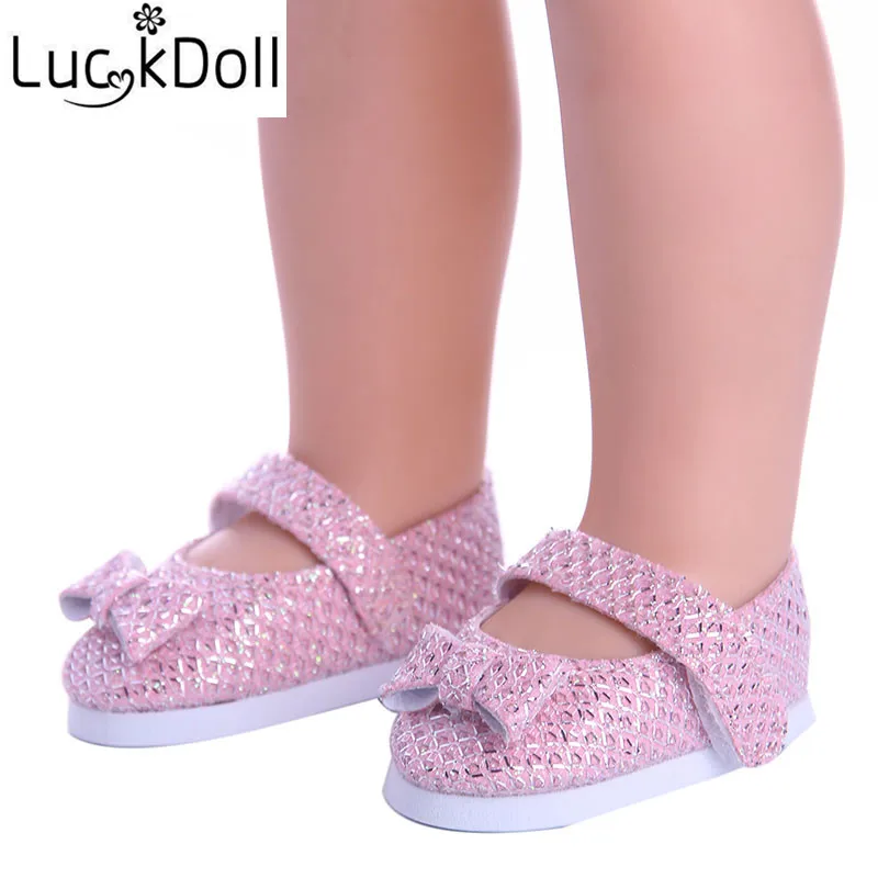 LUCKDOLL модная обувь для 14,5 дюймовых кукол Wellie Wishers аксессуары для одежды, игрушки для девочек, поколение, подарок на день рождения