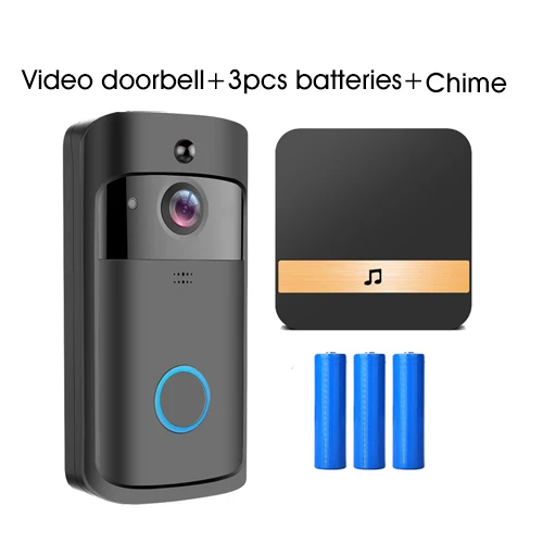 WiFi Video Doorbell V5 Black Smart IP Video Intercom WI-FI Video Door Phone For Apartments IR Alarm Wireless Security Camera - Цвет: V5-B-Option 4