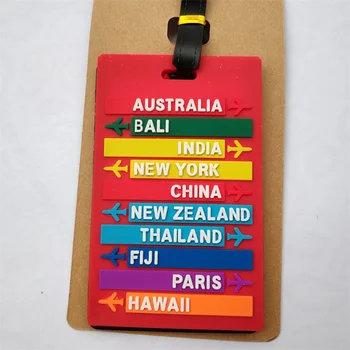 

Hot Sale Countries Letters Travel Luggage Tag ID Address Holder Protection Suitcase Tags Travel Accessories Portable Label