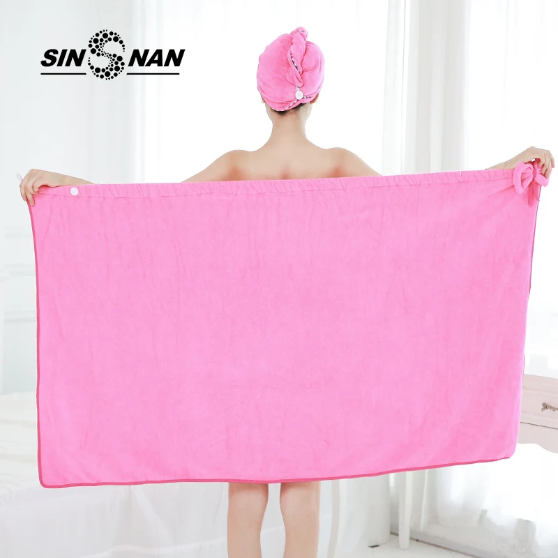 

SINSNAN Microfiber Super Absorbent Bath/Beach Towel For Women Girls Ladys Soft Shower Swimming Spa Sport Travel Magic Towels