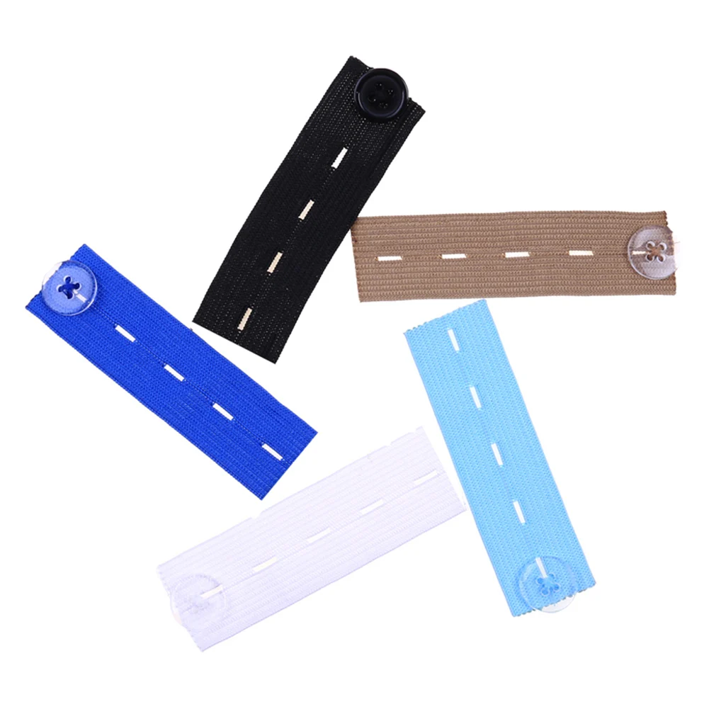 

Elastic Waist Extenders Adjustable Pants Button Extenders Comfy Waist Extender Clothing Pants KM88
