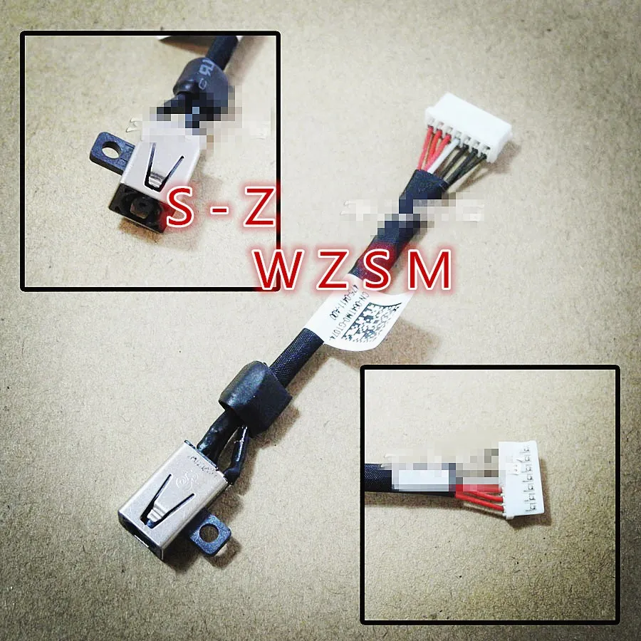 1PCS-10PCS DC Jack Power Plug In Charging Port Connector Socket with Wire Cable Harness For Dell M3800 XPS 15 9530 5510 9550 | Компьютеры
