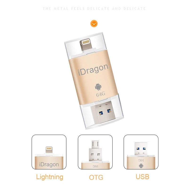  LL TRADER Mini USB Flash Pen drive 64GB For iOS iPhone Android OTG Flash Drive 32GB 16 GB U Disk St