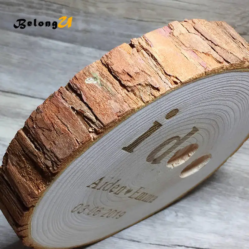 Personalized Custom Wood Ring Pillow -MUW-286-09