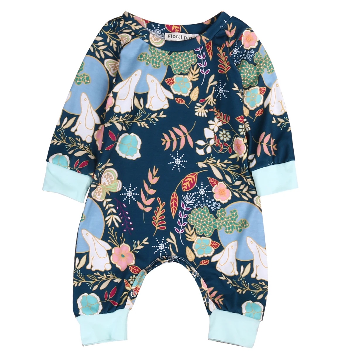 Fabal Toddler Baby Boys Girls Deers Print Romper Pants Caps Hat Outfits Set Clothes
