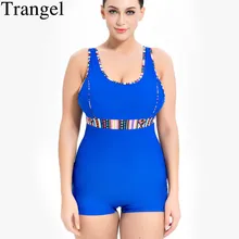 Trangel One Piece Swimsuit Swimwear Large Size Bikini 2019 Solid Bather Swimwear Female Swimsuit Swimming Suit For Women Bikini trangel thong swimsuit sexy women bikini 2018 swimwear solid swimsuit brazilian bikini strappy swimming suits mesh bikini