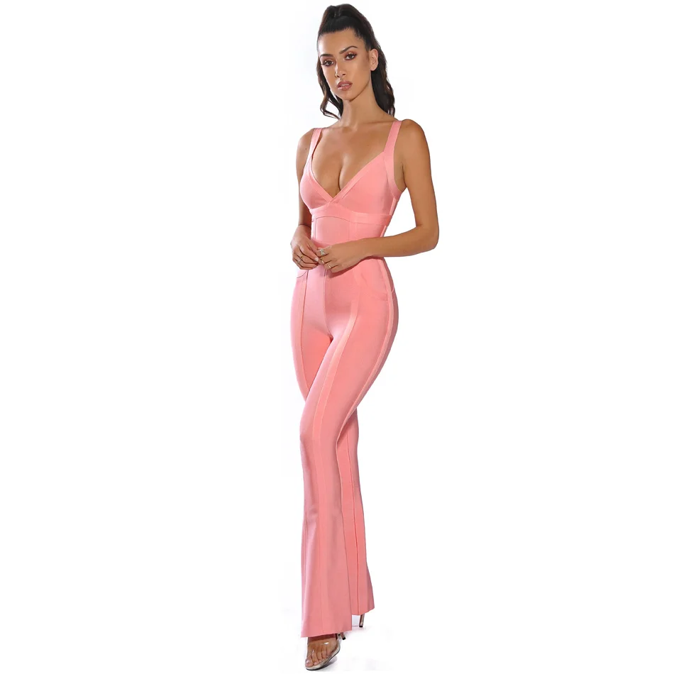 Bandage Froid Épaule Maxi De V Salopette bas Cou Gaine Courroie Cloche Spécial xqz6Xgx