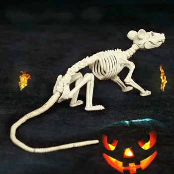 

DHL 10pcs/lot Skeleton Scary Horror Rat Mouse Halloween Party Prop Decoration