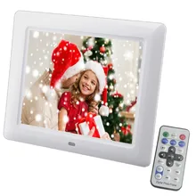 Новые 8 дюймов Экран цифровая фоторамка снаружи подзарядки Батарея электронный альбом для фотографий Музыка Видео, хороший подарок для ребенка