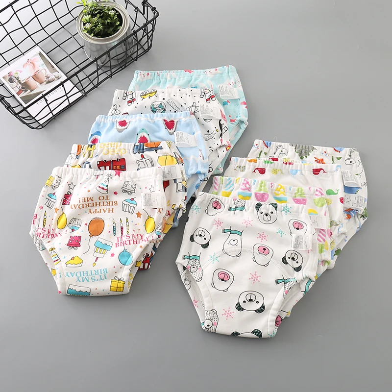 

6 Layers Cotton Washable Baby Training Pants Infant Shorts Underwear Cloth Diaper Nappies Toddler Panties Reusable Diaper