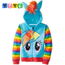 2018 NEW 1PCS pony Kids Girls and boys jacket Children s Coat Cute Girls Coat hoodies