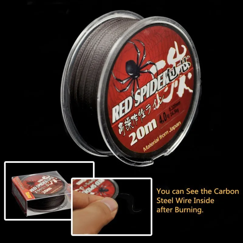 Pesca da Carpa Linha de Pesca Inoxidável de Alta Equipamento de Pesca Fio de Aço 20 m Super Forte pe Resistência Naufrágio Rápida 0.1mm ~ 0.32mm 5 High Quality Esporte e Lazer