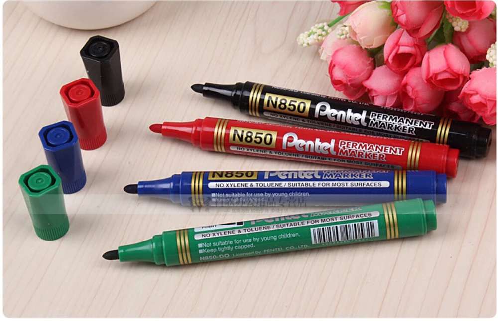 Marker Pentel Maxiflo White Board Marker MWL5M-AO - AliExpress