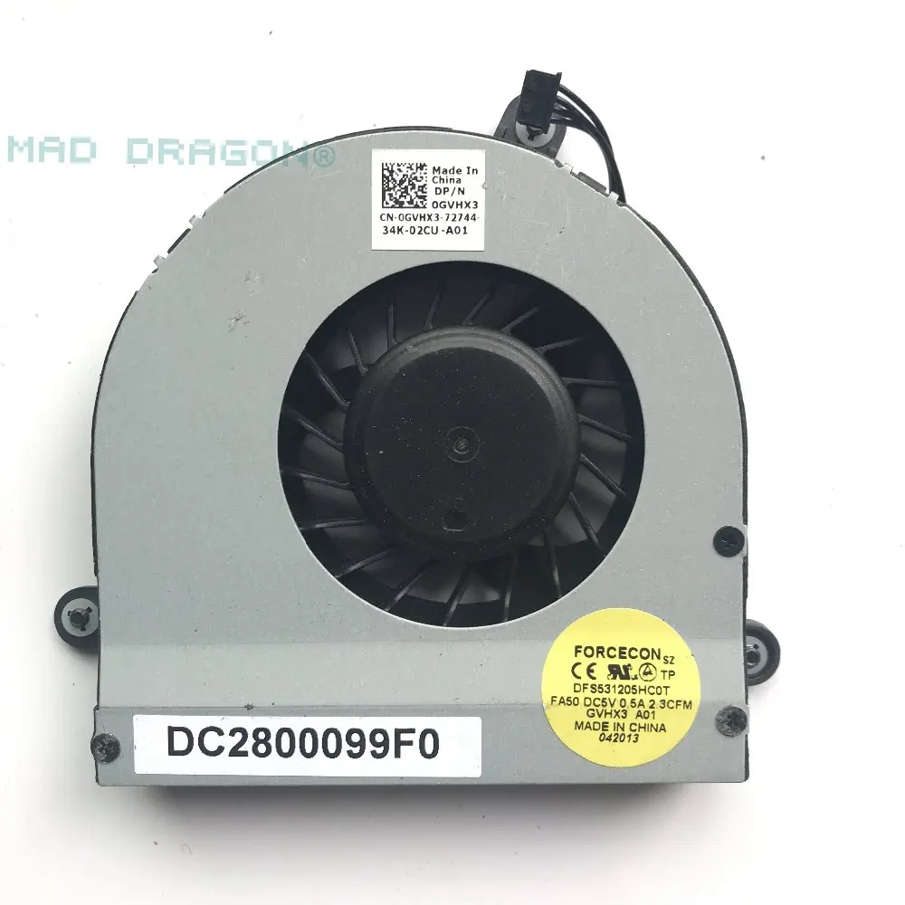 Новый вентилятор Emay для ноутбука DELL Alienware 17 M17X R3 R4 кулеры охлаждения процессора
