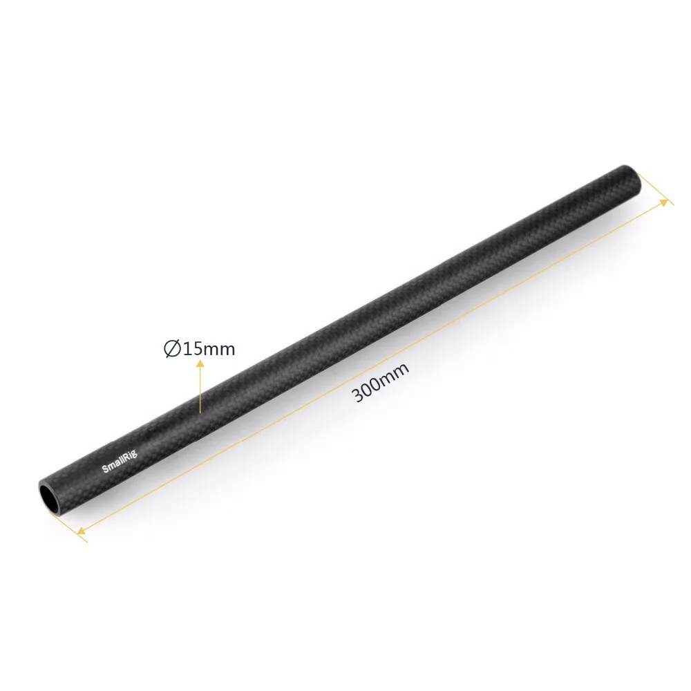 Haste de Fibra de Carbono Hastes de Apoio Polegadas de Comprimento para Dslr Pacote de 2 Smallrig Precisão Trabalhada Câmera Ombro Rig System-851 Pces 15mm 12 - Image 3