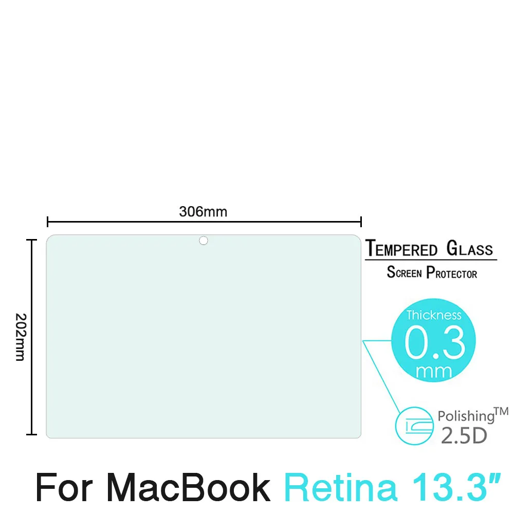 Защитная плёнка из закалённого Стекло протектор для Macbook Pro 15 15,4 дюймов A1286 A1398 сенсорной панели A1707 2012 2013