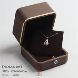 Новая высококлассная коробка для ювелирных изделий с темной пряжкой, коробка для браслетов с ожерельем, эксклюзивная коробка для