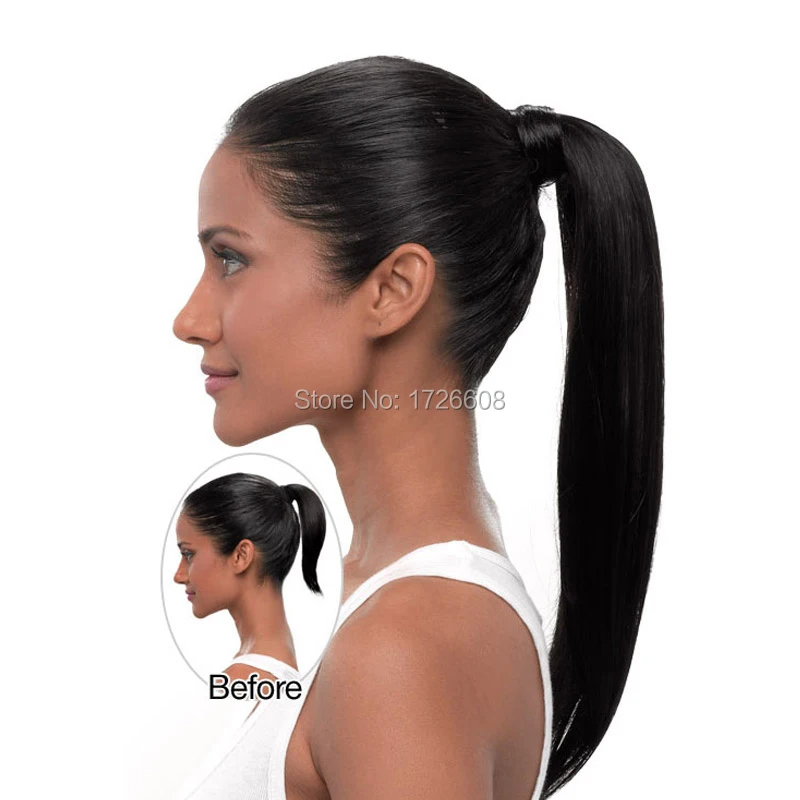 Long Ponytail Clip In Pony Tail Hair Extension For Black Women