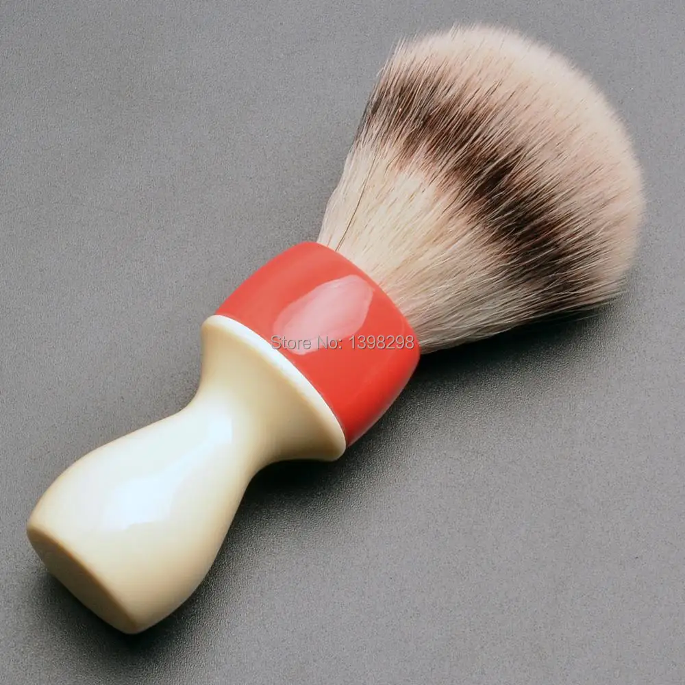 CSB Not-Badger vegan shave brush with resin handle imitation silvertip badger shaving brush