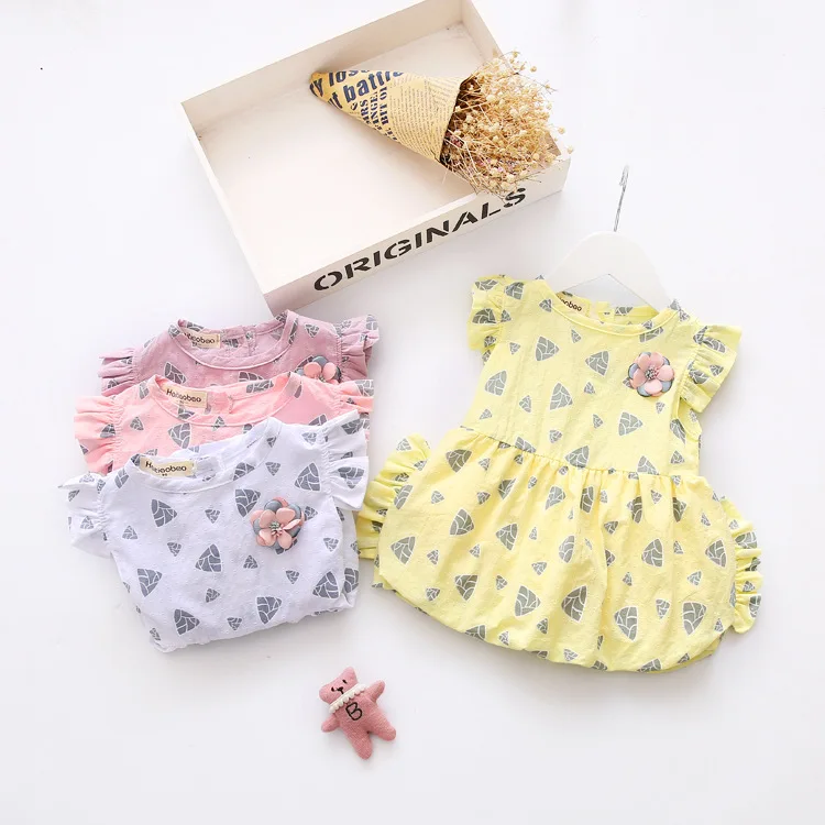 

Menoea Girls Dress New 2017 Clothes 100% Summer Fashion Style Cartoon Cute Little White Cartoon Dress Kitten Printed Dress