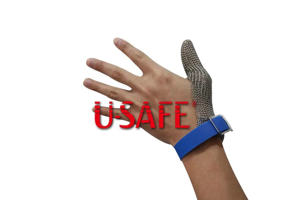 One finger protect thumb rubber wrist strap for harvesting peppers with