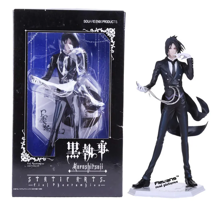 Anime Black Butler Sebastian Michaelis Pvc Action Figure Collectible Model Toy 24cm In Action