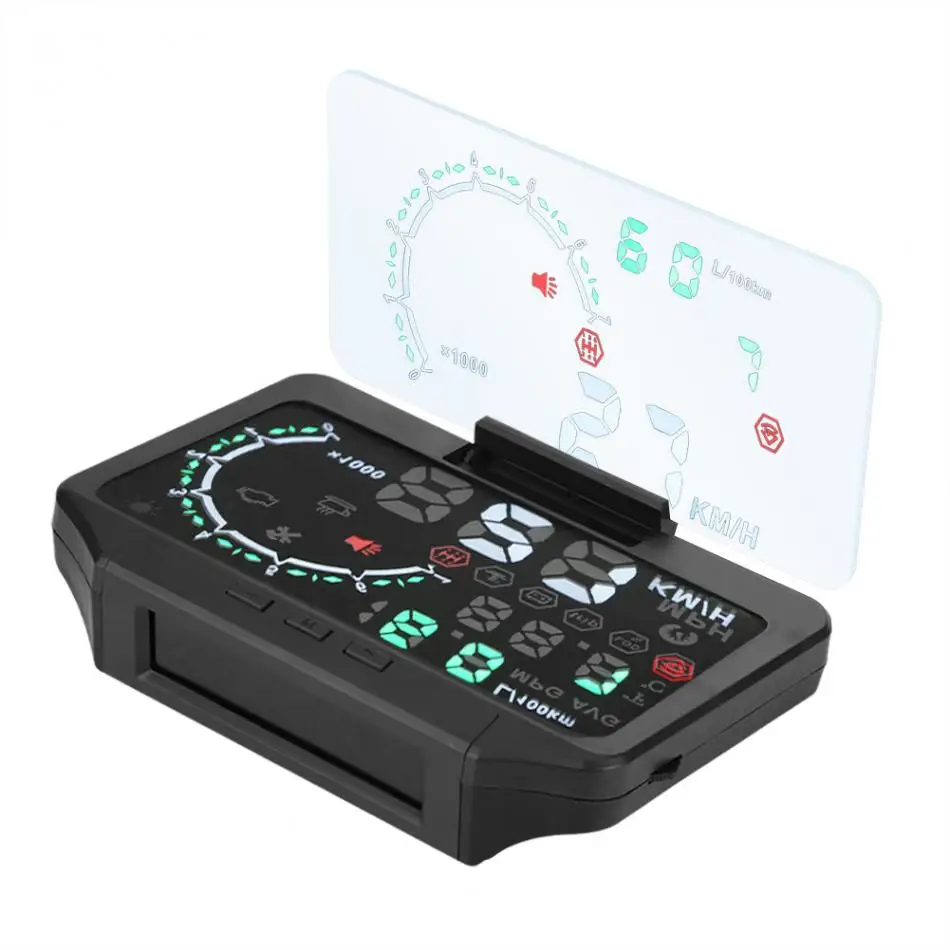 

Car TPMS HUD Tire Pressure Monitor System HUD Head Up Display Speed Warning OBD2 Interface Set Auto Accessories