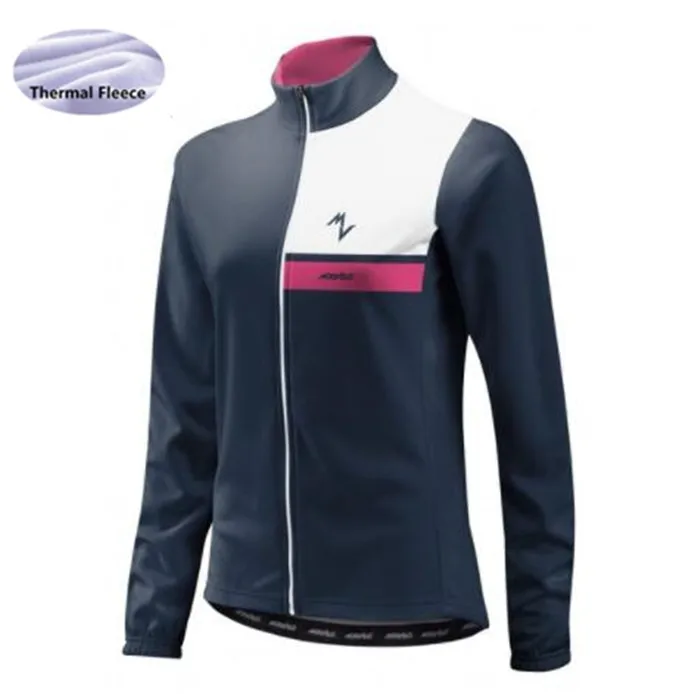 Morvelo women Winter Thermal Fleece long sleeve cycling jersey Windproof bike jersey bicycle waterproof coat ropa ciclismo - Цвет: as picture