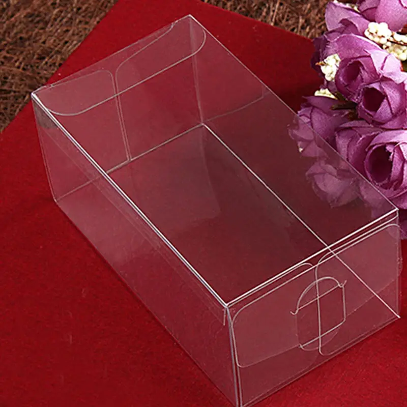50 шт в наборе, 5xWxH Ювелирная Подарочная коробка прозрачные Коробки Пластик коробка прозрачная коробка для хранения ПВХ коробка упаковка Дисплей ПВХ боксен для СР/Рождество