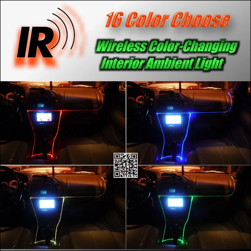 carcob colorful auto lamp of infrared ray remote control