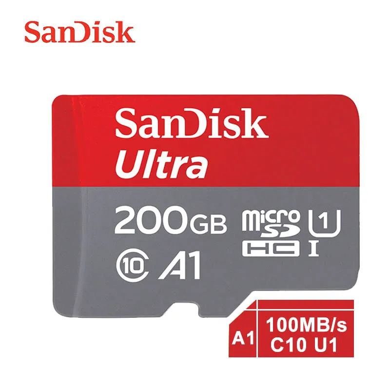 Sandisk MicroSD 128 gb 64 GB 32 GB 16 GB карта памяти 200 GB 256 GB SDXC C10 100 МБ/с. TF карты карта памяти microsd - Емкость: SD-A-001-200GB