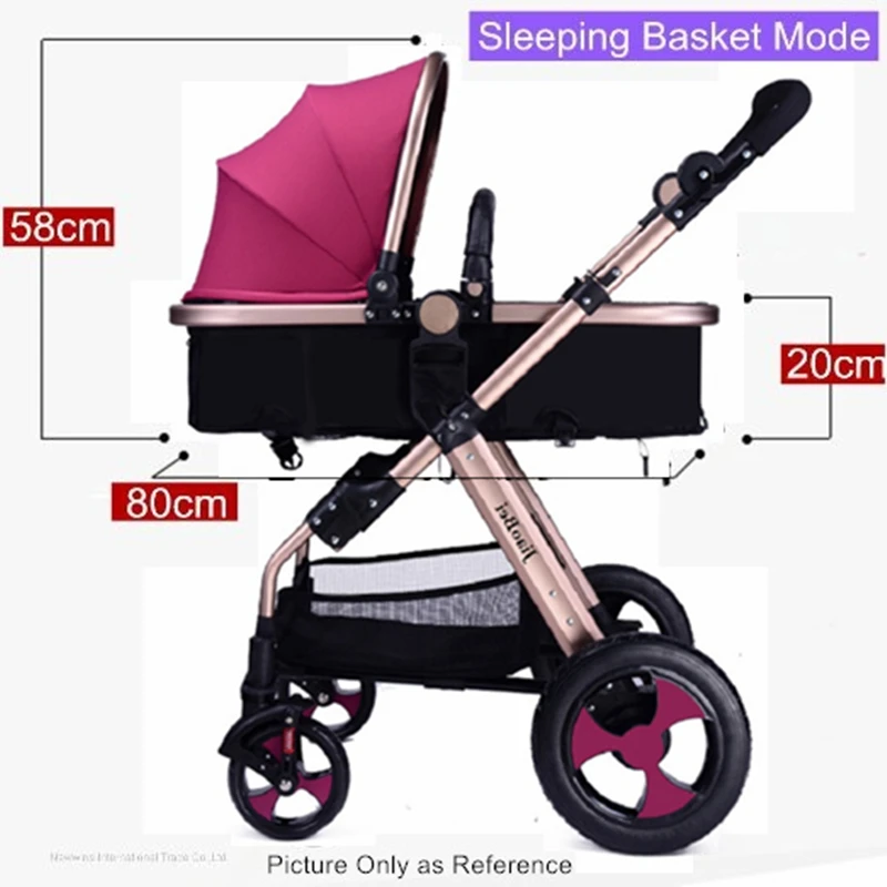 Jiaobei 3 режимная складная детская коляска с высоким обзором авиационный