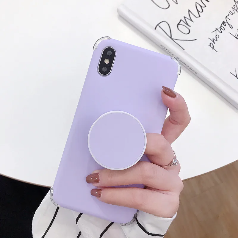 

FastDeng Sweety Macaron Color phone cases for iPhone 6 6s 7 8 Plus case Fashion shockproof bracket for iPhone X XR XS Max cover