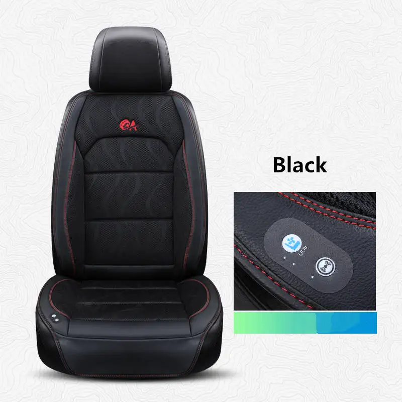 Тип вентиляционной подушки Автомобильная подушка охлаждающее сиденье воздушный вентилятор массажное сиденье кондиционер подушка - Название цвета: Black cool massage