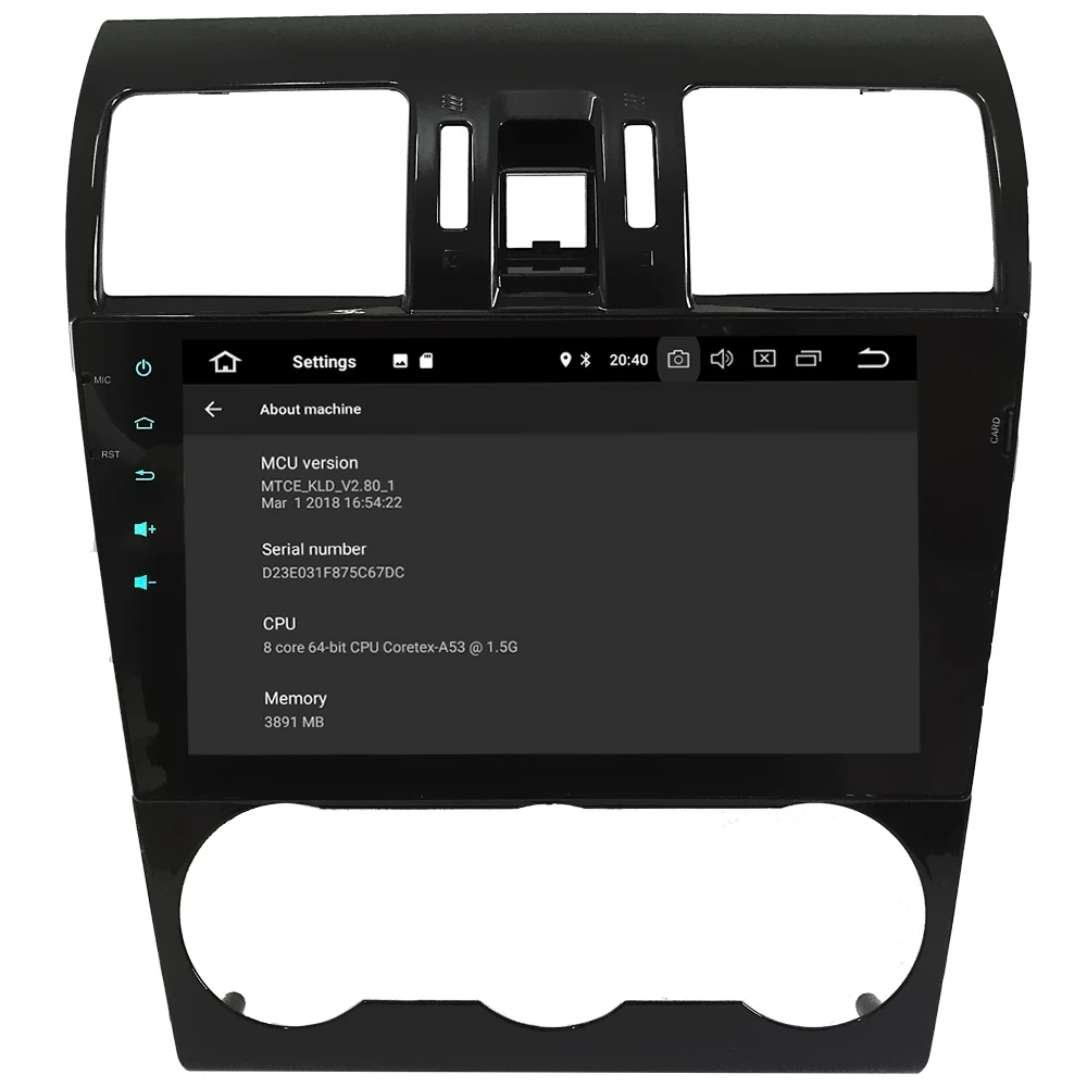 Sale 9" IPS Octa Core 4G Android 8.1 4GB RAM 64GB ROM RDS Car DVD Multimedia Player Radio Stereo For Subaru Forester XV WRX 2013-2018 5