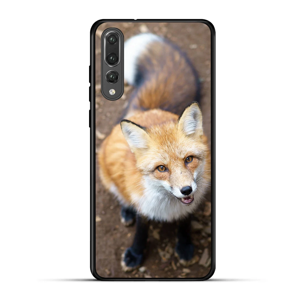 Мягкий силиконовый чехол для телефона Huawei Mate 20 lite White fox lovely cunning pro 10 Lite Luxury