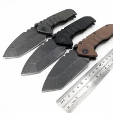 JSSQ тактический складной нож 9Cr18Mov лезвие армейский Открытый выживания Дайвинг карманные ножи кемпинг Охота боевой нож EDC инструменты OEM