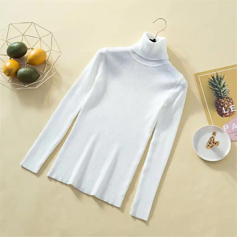 On Sale 2020 Autumn Winter Women Knitted Turtleneck Sweater Casual Soft Solid Jumper Fashion Slim Femme Elasticity Pullovers On Sale 2020 Autumn Winter Women Knitted Turtleneck Sweater Casual Soft Solid Jumper Fashion Slim Femme Elasticity Pullovers