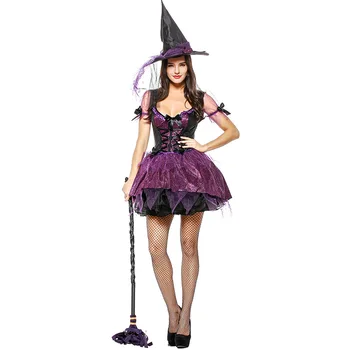 

Adult Women's Perfect Purple Witch Halloween Costume
