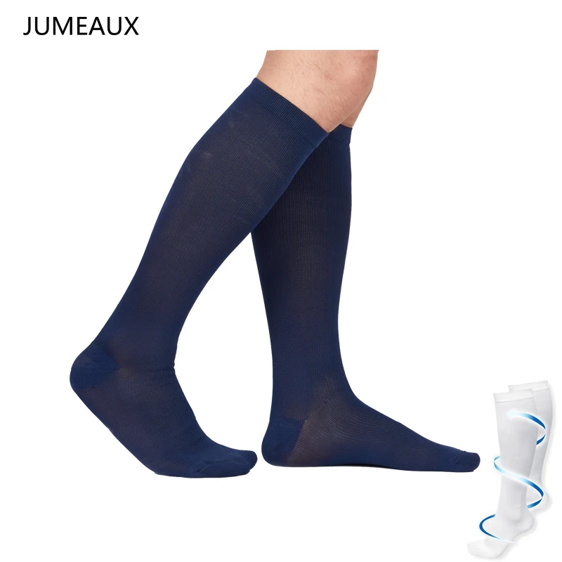 

JUMEAUX Men Anti-Fatigue Compression Socks Comfortable Breathable Solid Socks Unisex Magic Stockings