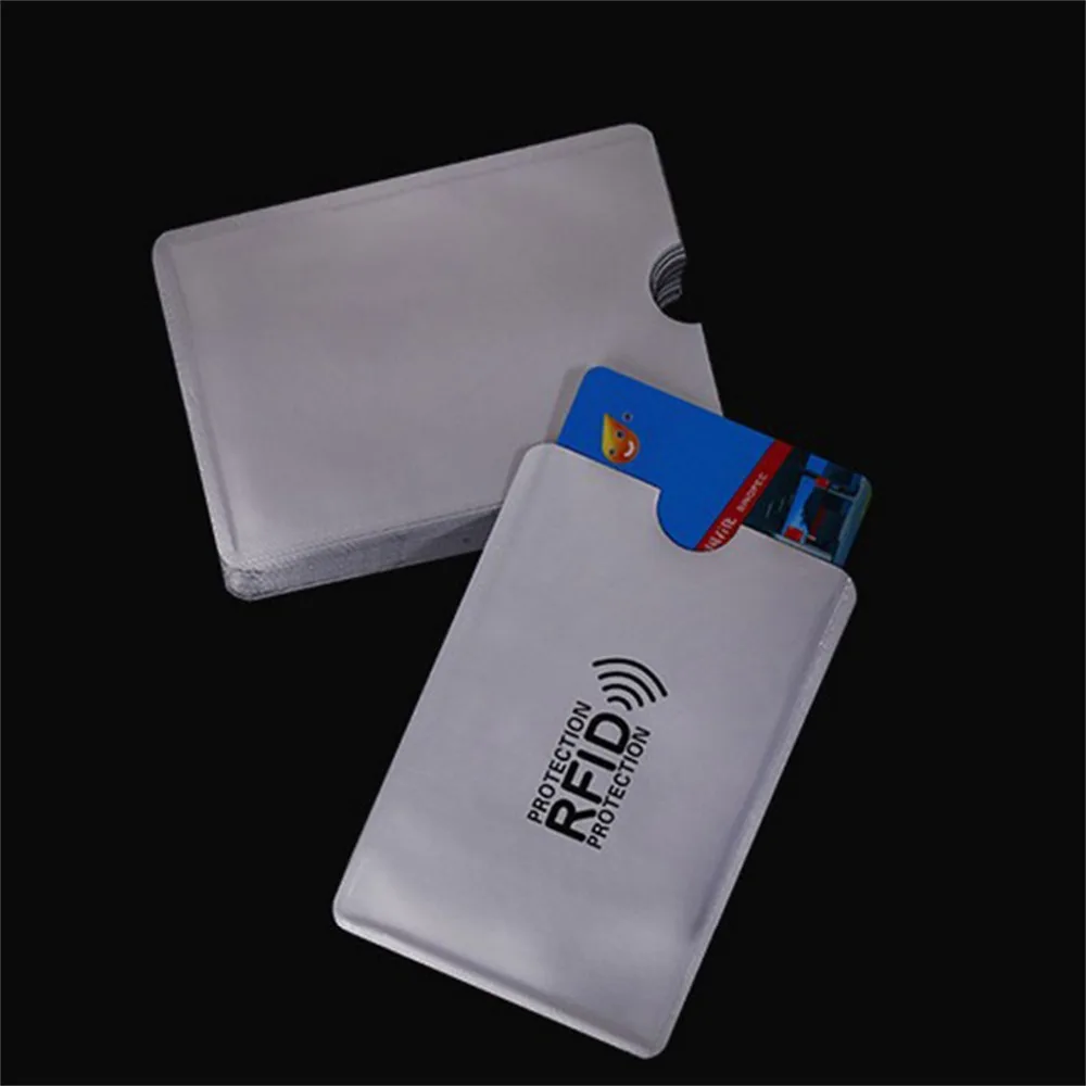 10 шт. RFID экранированный рукав карта блокировка 13,56 МГц IC карта защиты NFC карта безопасности Предотвращение неавторизованного сканирования