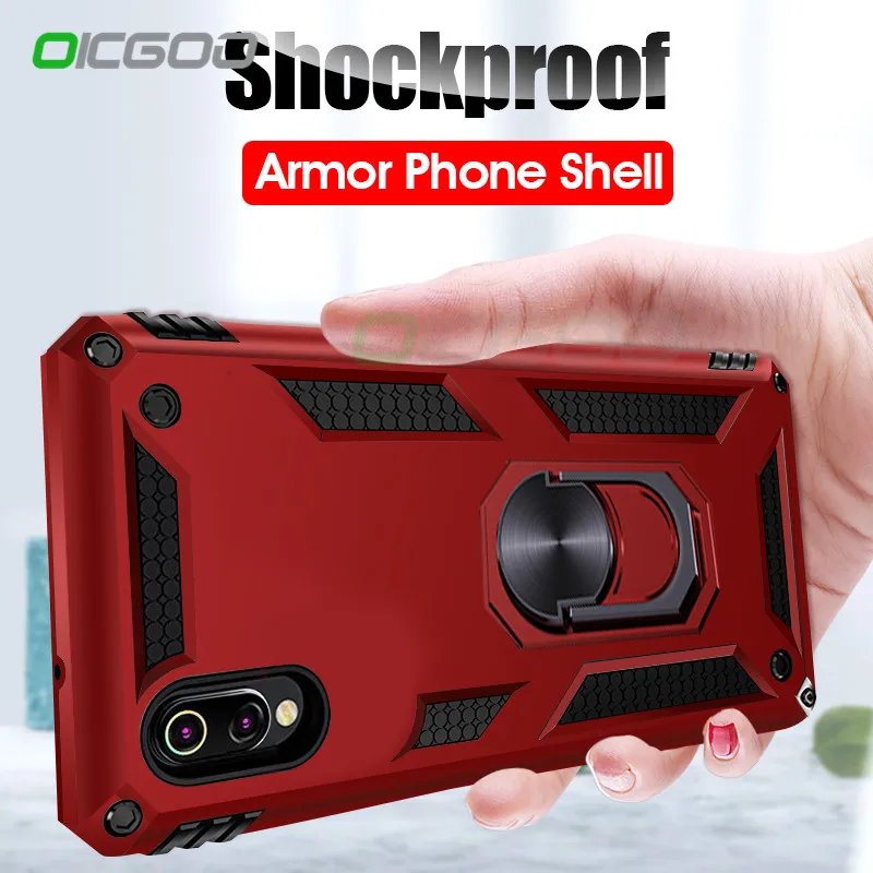 

OICGOO Magnetic Ring Car Phone Case For Xiaomi Redmi Note 7 Full Coque Cover For Xiaomi Redmi Note 7 Pro On Redmi 7 Cases Shell