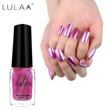 1 шт LULAA фирменный лак для ногтей для женщин модный зеркальный лак для ногтей долговечный дешевый зеркальный розовый металлик лак для ногтей