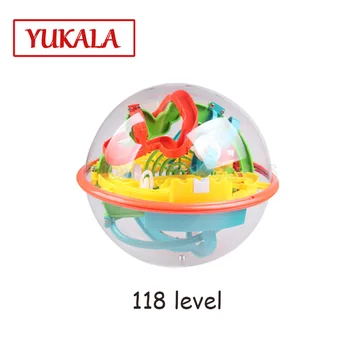 

118 levels Magical Intellect Ball Maze 3D stereo Classic children 's learning educational toys Puzzle Magical Labyrinth for kids
