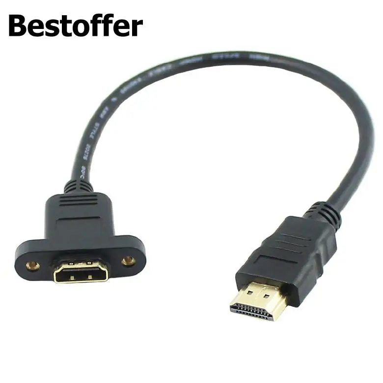 Удлинительный кабель HDMI A 2. 0 19Pin штекер Hdmi тип Разъем 30 см в длину с отверстием для