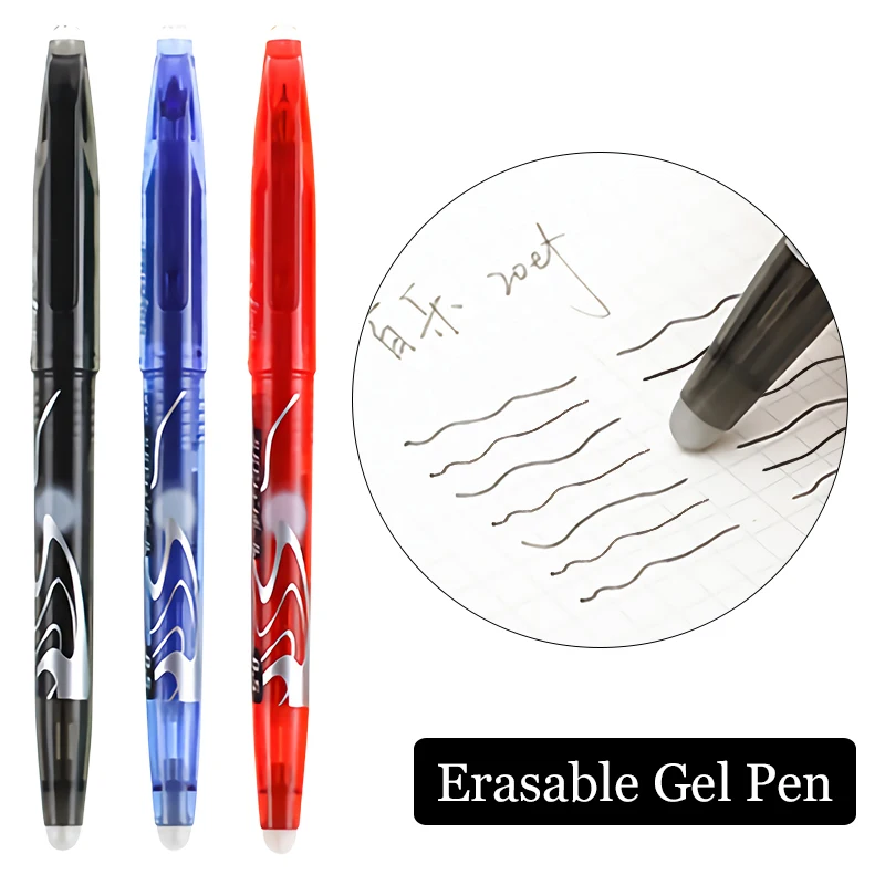 Оригинальные Pilot FriXion стирающиеся ручки 0,5 мм Школьные гелевые ручки металлический наконечник Мягкая ручка японские канцелярские LFB-20EF
