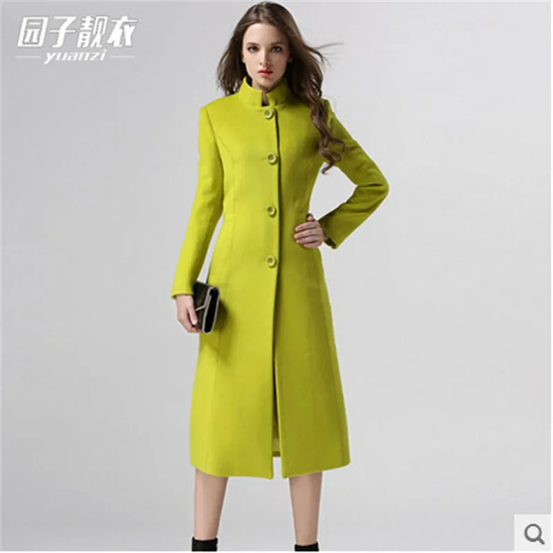 Модная женская кашемировая парка, зимнее пальто для женщин X-Long, тонкое кашемировое пальто высокого качества, женская одежда BN114