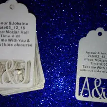 Персонализированные печатные пользовательские инициалы вечере теги Свадьба Дерево желаний настоящего Tag Люкс Baby Shower на день рождения пустые карты