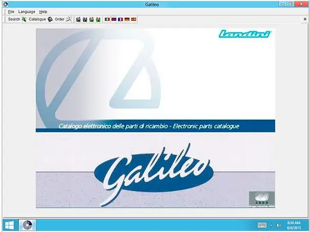 Landini EPC Galileo v8.0-каталог запасных частей для тракторов Landini